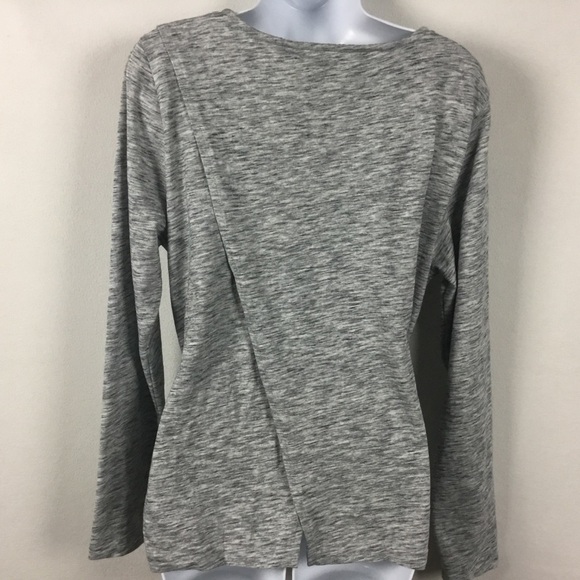 J.Crew Belted Cross Back Long Sleeve Cotton Top - Picture 5 of 8